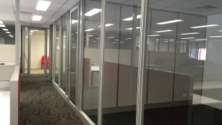 glass partition and door fitout consulting office perth